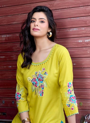 LADLEE 3 - Catalog # 66155 (Set of 6 Readymade Women's Kurtis / Tops)