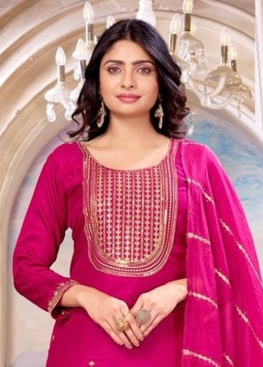 DEVIKA 1 - Catalog # 66198 (Set of 7 Readymade Salwar Suits)