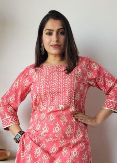 HAND BLOCK PRINTED CO-ORD SETS 1 - Catalog # 66214 (Set of 9 Tops With Bottoms)