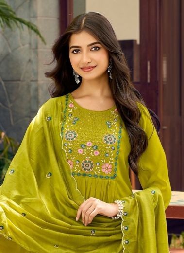 VAARI 2 - Catalog # 66215 (Set of 6 Readymade Salwar Suits)