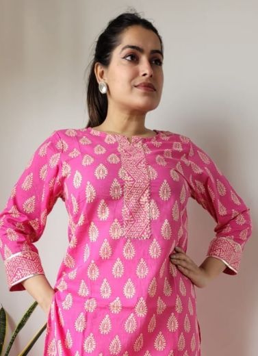 HAND BLOCK PRINTED CO-ORD SETS 3 - Catalog # 66221 (Set of 10 Tops With Bottoms)