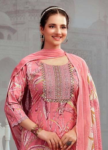 COTTON CROWN - Catalog # 66237 (Set of 6 Readymade Salwar Suits)