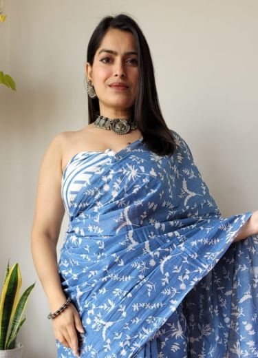 MUL MUL COTTON PRINTS 6 - Catalog # 66239 (Set of 10 Sarees)