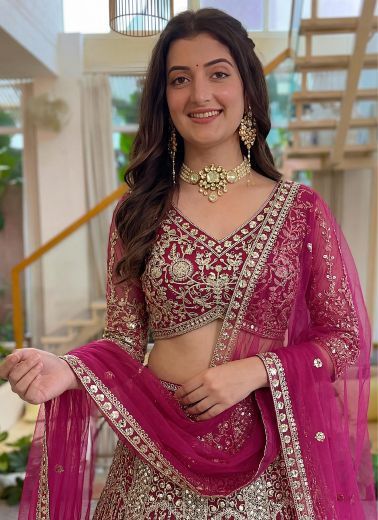 SERIES 5172 - Catalog # 66241 (Set of 3 Semi-Stitched Lehengas)