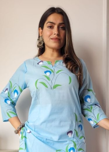 HAND BLOCK PRINTED CO-ORD SETS 5 - Catalog # 66250 (Set of 10 Tops With Bottoms)