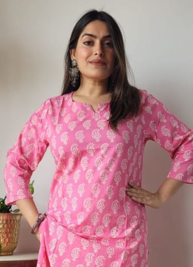 HAND BLOCK PRINTED CO-ORD SETS 6 - Catalog # 66252 (Set of 10 Tops With Bottoms)