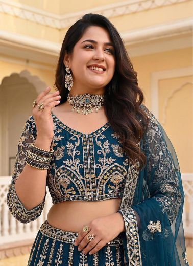 SERIES 5126 - Catalog # 66262 (Set of 3 Semi-Stitched Lehengas)