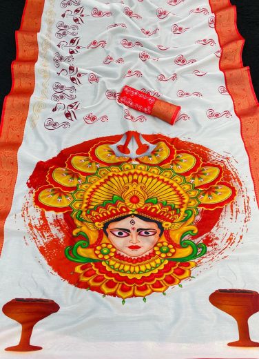 DURGA POOJA SPECIAL 6002 - Catalog # 66299 (Set of 8 Sarees)