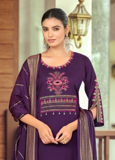 NIKHAR - Catalog # 66304 (Set of 6 Readymade Salwar Suits)