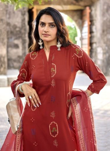 CLASSY LOOK - Catalog # 66311 (Set of 6 Readymade Salwar Suits)