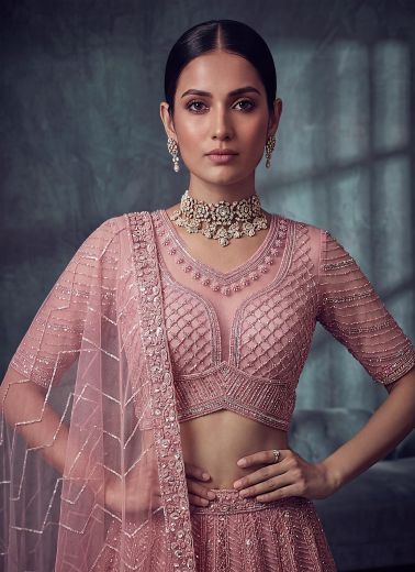 SERIES 3031 - Catalog # 66312 (Set of 5 Semi-Stitched Lehengas)