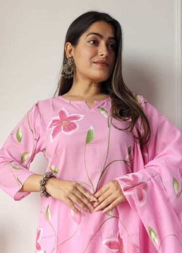PURE HAND BAGRU PRINT COTTONS 4 - Catalog # 66322 (Set of 10 Readymade Salwar Suits)