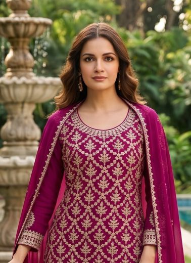 MEENARA - Catalog # 66334 (Set of 3 Readymade Salwar Suits)