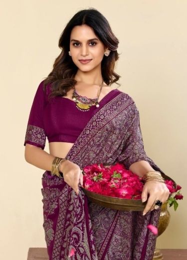 HERITAGE SILK 7 - Catalog # 66354 (Set of 6 Sarees)