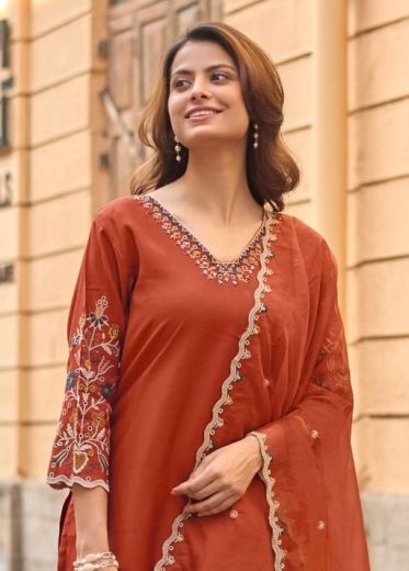 RANG MAHAL - Catalog # 66359 (Set of 6 Readymade Salwar Suits)