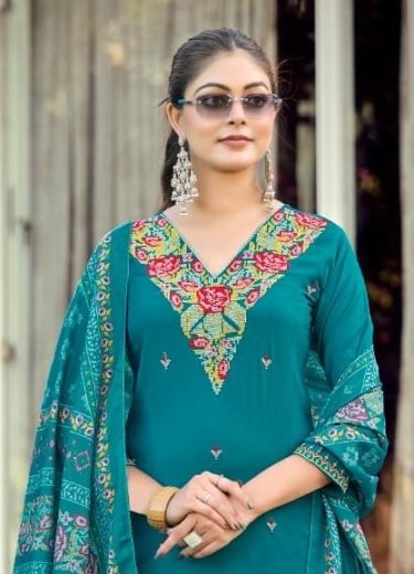 RUTVI - Catalog # 66387 (Set of 6 Readymade Salwar Suits)