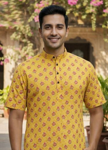 SUMMER KURTA - Catalog # 66399 (Set of 8 Men's Ethnic Wear)
