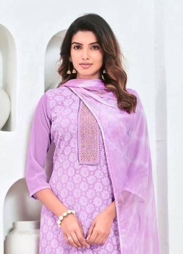 ZULFAT 7 - Catalog # 66413 (Set of 8 Readymade Salwar Suits)
