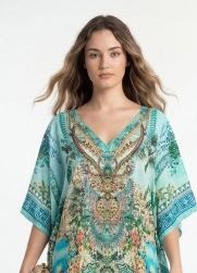SILK PONCHO 8 - Catalog # 66417 (Set of 8 Kaftans / Ponchos)