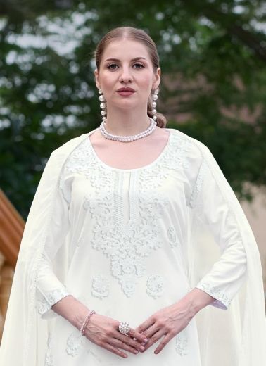 SNOW WHITE 5 - Catalog # 66459 (Set of 6 SIZE-SETS [Readymade Salwar Suits])
