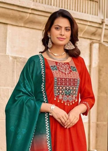 ROOPAM - Catalog # 66466 (Set of 5 Readymade Salwar Suits)