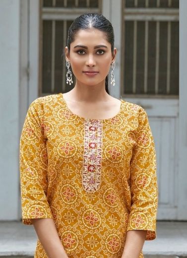 PAHEL 4 - Catalog # 66522 (Set of 11 Readymade Women's Kurtis / Tops)