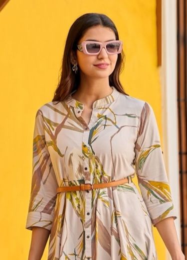 BELT 27 - Catalog # 66528 (Set of 6 Readymade Women's Kurtis / Tops)
