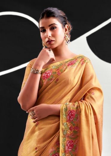 SAFFRON - Catalog # 66566 (Set of 6 Sarees)