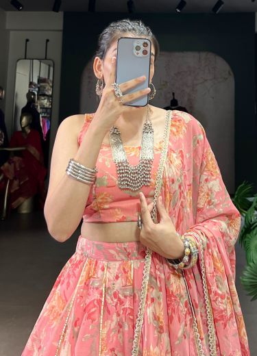 SERIES 1672 - Catalog # 66602 (Set of 3 Readymade Lehengas)