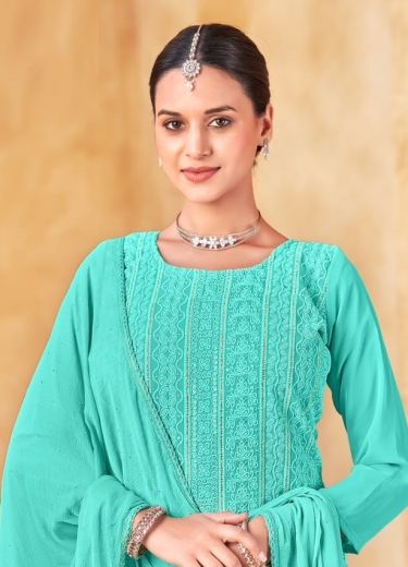 LUCKNOWI 8 - Catalog # 66638 (Set of 8 Readymade Salwar Suits)