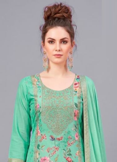 SILK PETALS - Catalog # 66653 (Set of 4 Readymade Salwar Suits)