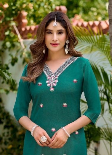 ZULFI 3 - Catalog # 66691 (Set of 8 Readymade Women's Kurtis / Tops)