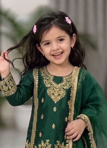 KIDS DESIGN 981 - Catalog # 66754 (Set of 4 Readymade Salwar Suits)