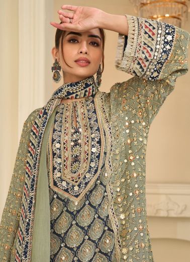 EHSAAS - Catalog # 66763 (Set of 3 Readymade Salwar Suits)