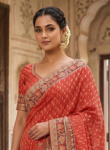 RAJWADI - Catalog # 66784 (Set of 5 Sarees)