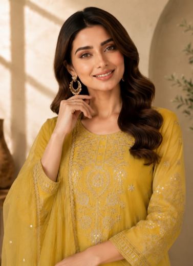 DESIGN R14 - Catalog # 66807 (Set of 2 Readymade Salwar Suits)
