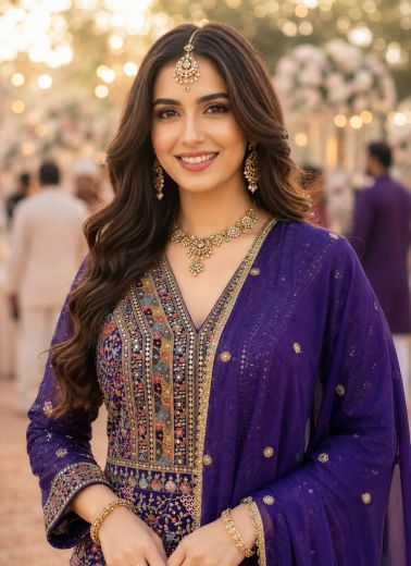 ZAINAB - Catalog # 66829 (Set of 2 Readymade Gowns)