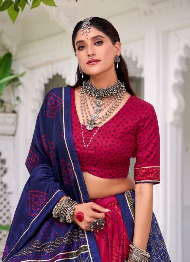 GAURI 1250 - Catalog # 66833 (Set of 3 Semi-Stitched Lehengas)