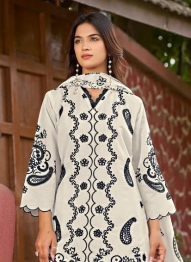 DESIGN 2149 COLORS - Catalog # 66848 (Set of 5 SIZE-SETS [Readymade Salwar Suits])