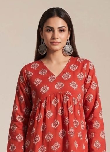 AAVYA - Catalog # 66855 (Set of 9 Readymade Women's Kurtis / Tops)