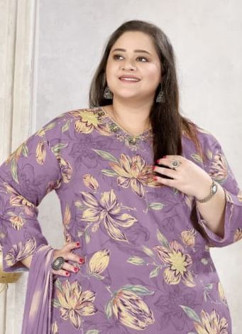 PLUS-SIZE GLORY 3 - Catalog # 66856 (Set of 3 Readymade Salwar Suits)