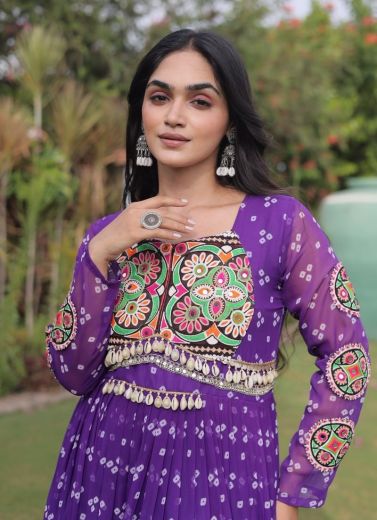 DESIGN 1268 - Catalog # 66878 (Set of 4 Readymade Women's Kurtis / Tops)
