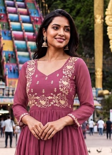 BATU CAVES - Catalog # 66893 (Set of 5 Readymade Women's Kurtis / Tops)
