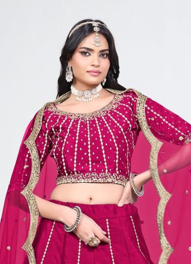 MEHVISH 36 - Catalog # 66894 (Set of 6 Semi-Stitched Lehengas)
