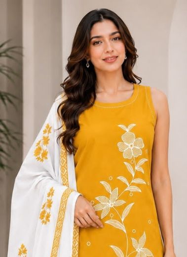 DESIGN 1144 - Catalog # 66986 (Set of 4 Readymade Salwar Suits)