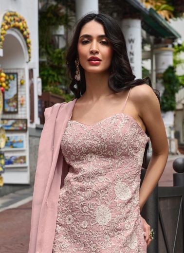 ZARIYA - Catalog # 66989 (Set of 2 Indo-Western Outfits)