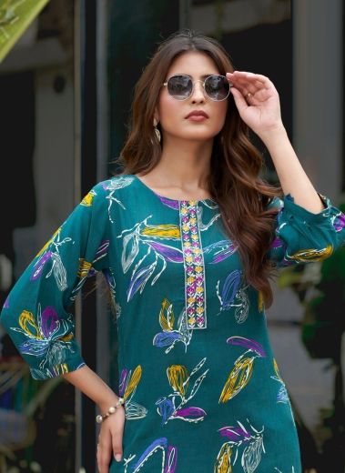 BABY 6 - Catalog # 66990 (Set of 8 Readymade Women's Kurtis / Tops)