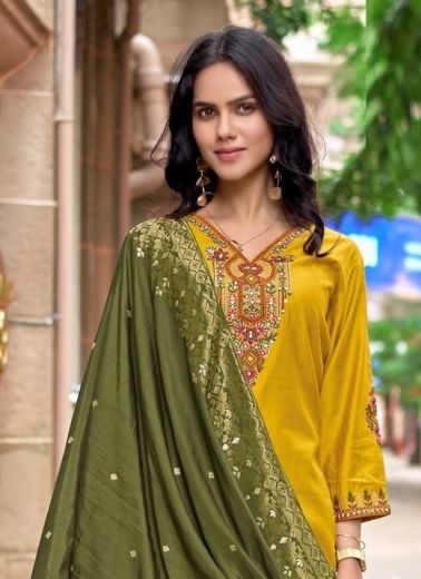 INDRIYA - Catalog # 67007 (Set of 6 Readymade Salwar Suits)