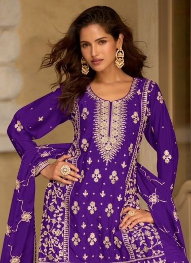 NAZRANA - Catalog # 67035 (Set of 4 Readymade Salwar Suits)
