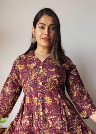 TRADITIONAL BAGRU PRINTED CO-ORD SET 9841 - Catalog # 67062 (Set of 13 Tops With Bottoms)